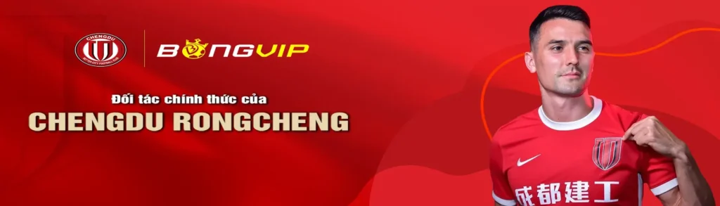 Bongvip - Nhà tài trợ chính thức cho đội bóng Chengdu